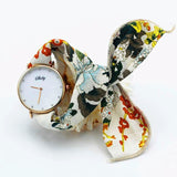 Shsby Brand new style Ladies flower cloth wristwatch Women Dress Watch Fashion girl Casual Quartz Bracelet watches fabric clock