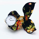 Shsby Brand new style Ladies flower cloth wristwatch Women Dress Watch Fashion girl Casual Quartz Bracelet watches fabric clock