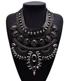 2019 New Design Summer Style Long Bohemian Alloy Maxi Necklace Big Exaggerated Crystal Pendant Necklaces Collier Jewelry XG737