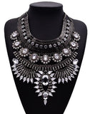 2019 New Design Summer Style Long Bohemian Alloy Maxi Necklace Big Exaggerated Crystal Pendant Necklaces Collier Jewelry XG737