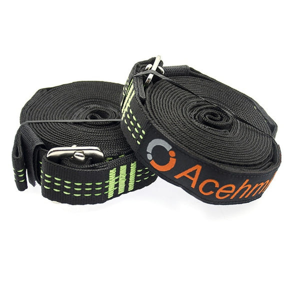 Strong Hammock Cinch Buckle Tree Strap Hanging Hammock Webbing Belt Hamaca for Camping Portable Hanging Tree Rope 330CMX2PCS