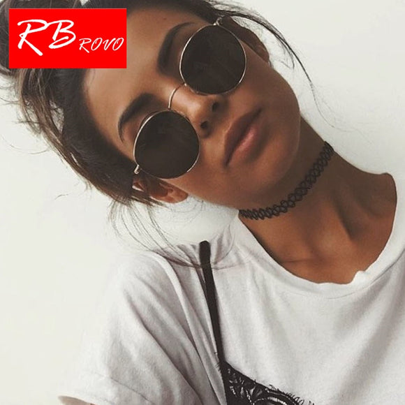 RBROVO 2019 Vintage Oval Classic Sunglasses Women/Men HD Eyeglasses Street Beat Shopping Mirror Oculos De Sol Gafas UV400