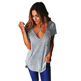 New 2019 Fashion Casual Women Tops T-Shirts Large Size Sexy Ladies Print Tops Tees Femme Loose Streetwear Plus Size T-Shirt