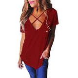 New 2019 Fashion Casual Women Tops T-Shirts Large Size Sexy Ladies Print Tops Tees Femme Loose Streetwear Plus Size T-Shirt