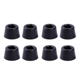 8pcs Black Speaker Cabinet Furniture Chair Table Box Conical Rubber Foot Pad Stand Shock Absorber S / M / L Skid Resistance