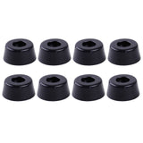 8pcs Black Speaker Cabinet Furniture Chair Table Box Conical Rubber Foot Pad Stand Shock Absorber S / M / L Skid Resistance