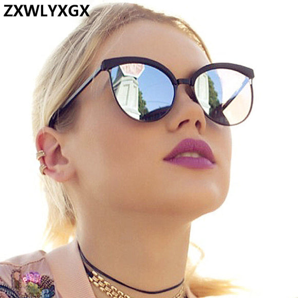 Brand Designer Sunglasses Women Luxury Plastic Sun Glasses Classic Retro Cat Eye Outdoor Oculos De Sol Gafas