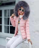 2019 New Winter Jacket Women Faux Fur Hooded Parka Coats Female Long Sleeve Thick Warm Snow Wear Jacket Coat Mujer Quilted Tops