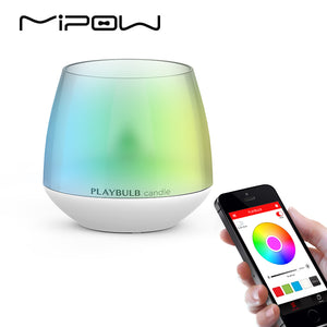 MIPOW PLAYBULB Smart Lights LED Bulb Dimmable Multi Color RGB Wake-Up Wireless Bluetooth with Remote Control  Bulb for Home