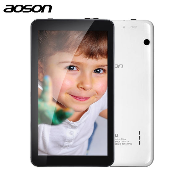 7 inch Tablet PC Aoson M753 tablets 1GB+16GB Android 7.1 Quad Core Dual Cameras Bluetooth Wifi Multi languages Tablets Promotion