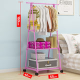 Creative Multi-functional Clothes Rack Simple Coat Rack Movable Hanger Home Bedroom Floor Standing Clothes Hanger JC008