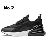 New Arrival Air Cushion Men Sneakers High Tech Damping Flyknit Breathable Men Casual Shoes Women Fashion Zapatillas de Hombre