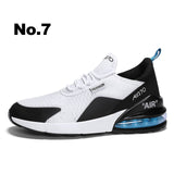 New Arrival Air Cushion Men Sneakers High Tech Damping Flyknit Breathable Men Casual Shoes Women Fashion Zapatillas de Hombre