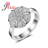 JEXXI Created Noble Bague Bijoux Ring S90 Silver Rings  Wedding Jewelry For Wommen Girlfriend Gift.