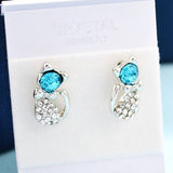 Promotional Price!crystal Earrings for Wommen,fashion Alloy Jewelry,Austria Exquisite Stud Earring,cute Cat Ear Femma,party Acce