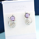 Promotional Price!crystal Earrings for Wommen,fashion Alloy Jewelry,Austria Exquisite Stud Earring,cute Cat Ear Femma,party Acce