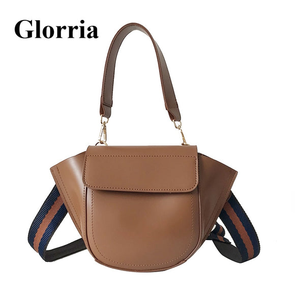 Glorria Women Leather Purses and Handbag Women Messenger Shoulder Bag Female Ribbon Tote Crossbody Bag 2019 Mini hobos Sac A Dos