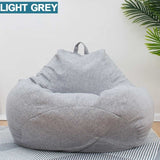 Bean Bag Sofa Chair Cover Lounger Sofa Ottoman Seat Living Room Furniture Without Filler Beanbag Bed Pouf Puff Couch Lazy Tatami