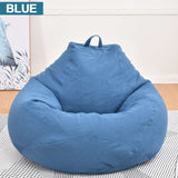 Bean Bag Sofa Chair Cover Lounger Sofa Ottoman Seat Living Room Furniture Without Filler Beanbag Bed Pouf Puff Couch Lazy Tatami