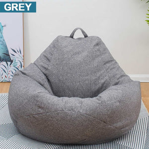 Bean Bag Sofa Chair Cover Lounger Sofa Ottoman Seat Living Room Furniture Without Filler Beanbag Bed Pouf Puff Couch Lazy Tatami