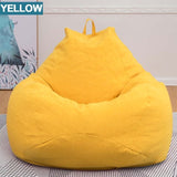 Bean Bag Sofa Chair Cover Lounger Sofa Ottoman Seat Living Room Furniture Without Filler Beanbag Bed Pouf Puff Couch Lazy Tatami