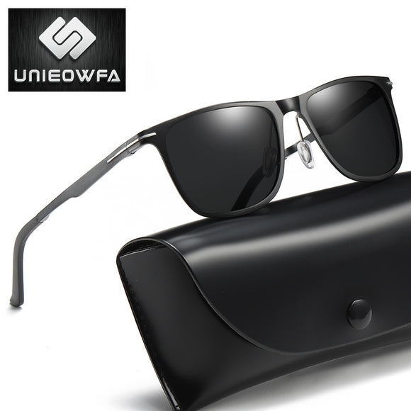 UNIEOWFA Myopia Prescription Sunglasses Men Optical Polarized 1.56 1.61 Lens Sun Glasses Male Square Prescription Eyewera Brand