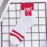 Men Socks Print Letter Cute Autumn Spring Meia Funny Socks 2019 New Arrival men sock