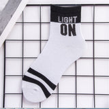 Men Socks Print Letter Cute Autumn Spring Meia Funny Socks 2019 New Arrival men sock