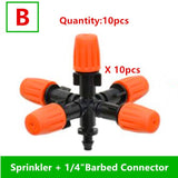 Greenhouse Five-outlet Adjustable Gardening Garden Rotating Atomization Agricultural Sprinkler Equipment Micro-spray