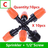 Greenhouse Five-outlet Adjustable Gardening Garden Rotating Atomization Agricultural Sprinkler Equipment Micro-spray