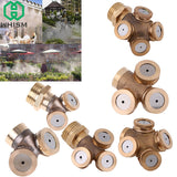 WHISM 3PCS Adjustable Brass Sprayer Misting Water Fountain Nozzle Agricultural Gardening Irrigation Lawn Equipment Sprinklers