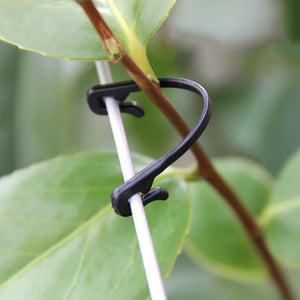 100pcs Garden Plant Vines Tied Buckle Fixed Lashing Hook Agricultural Greenhouse Vegetable Gadget Garden Plastic Planters