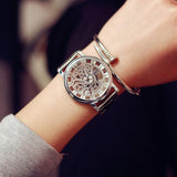 New Luxury Brand Fashion style Stainless Steel Skeleton Men's Watches Women Dress watch Quartz Hollow Relojes hombre 2019 clock