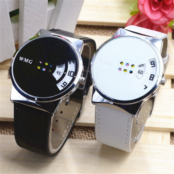 2018 New Fashion Youth Style Digital Display Watches Famous Brand Leather Strap Analog Quartz Women Dress Wristwatch