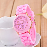 New Fashion Classic Silicone Women Watch Simple Style Wrist Watch Rubber Casual Dress Lady Clock Saat Reloj Mujer