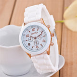 New Fashion Classic Silicone Women Watch Simple Style Wrist Watch Rubber Casual Dress Lady Clock Saat Reloj Mujer