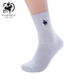 High Quality Fashion 5 Pairs/lot Brand PIER POLO Casual Cotton Socks Business Embroidery Men's Socks Manufacturer Wholesale