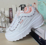 2019 FILAS Disruptor II Men and Women Sneaker Running Shoes White summer Increased Outdoor Sneaker size eur36-44