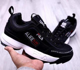 Top quality 2018 FILAS Disruptor I II Women Sneaker Running Shoes men White black height Increasing Shoes girls size 36-45