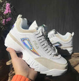 Top quality 2018 FILAS Disruptor I II Women Sneaker Running Shoes men White black height Increasing Shoes girls size 36-45