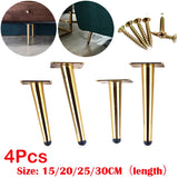 4Pcs Stainless Furniture table legs Load 900KG TV Cabinet Foot Sofa Leg Hardware Cabinet feet 15/20/25/30CM Tapered Leg