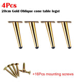 4Pcs Stainless Furniture table legs Load 900KG TV Cabinet Foot Sofa Leg Hardware Cabinet feet 15/20/25/30CM Tapered Leg