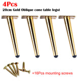 4Pcs Stainless Furniture table legs Load 900KG TV Cabinet Foot Sofa Leg Hardware Cabinet feet 15/20/25/30CM Tapered Leg