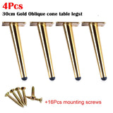 4Pcs Stainless Furniture table legs Load 900KG TV Cabinet Foot Sofa Leg Hardware Cabinet feet 15/20/25/30CM Tapered Leg