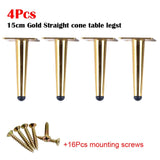 4Pcs Stainless Furniture table legs Load 900KG TV Cabinet Foot Sofa Leg Hardware Cabinet feet 15/20/25/30CM Tapered Leg