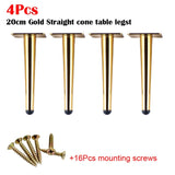 4Pcs Stainless Furniture table legs Load 900KG TV Cabinet Foot Sofa Leg Hardware Cabinet feet 15/20/25/30CM Tapered Leg